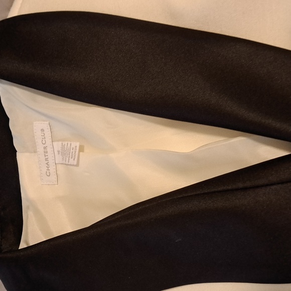 Charter Club Jackets & Blazers - A jacket for business or evening. Never used. Off white n black.